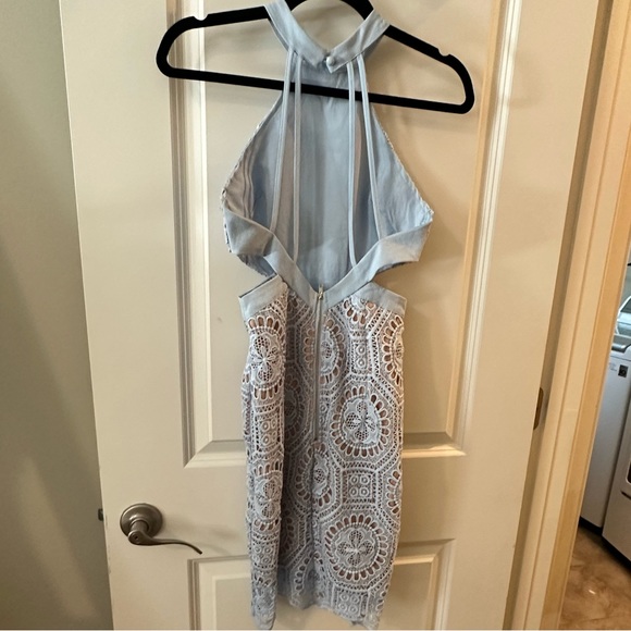 Hello Molly No Hesitation Dress - Baby Blue & Nude - Picture 11 of 14